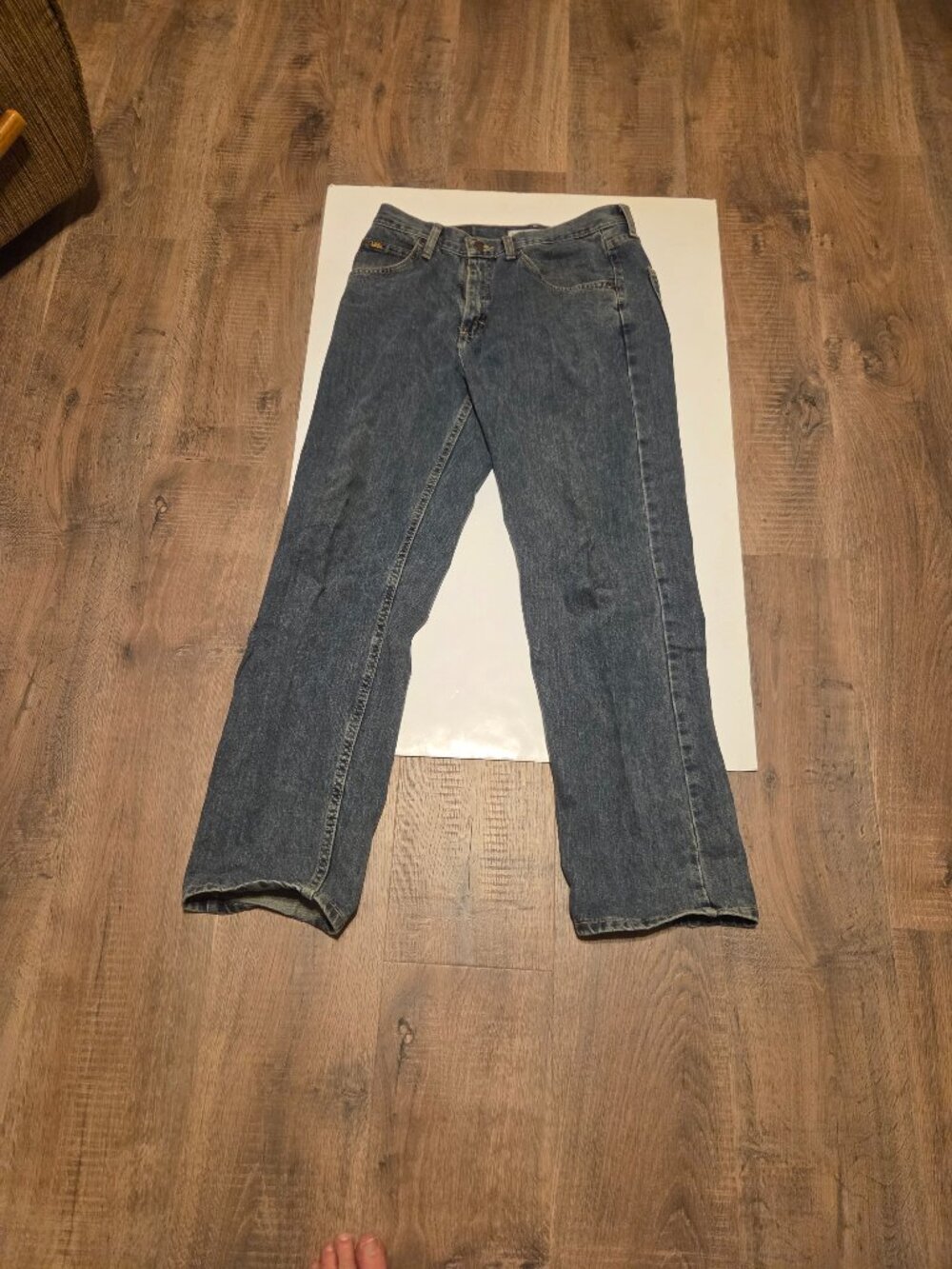 Vintage Lee Relaxed Fit Men's Denim Stonewashed Jeans-31/30